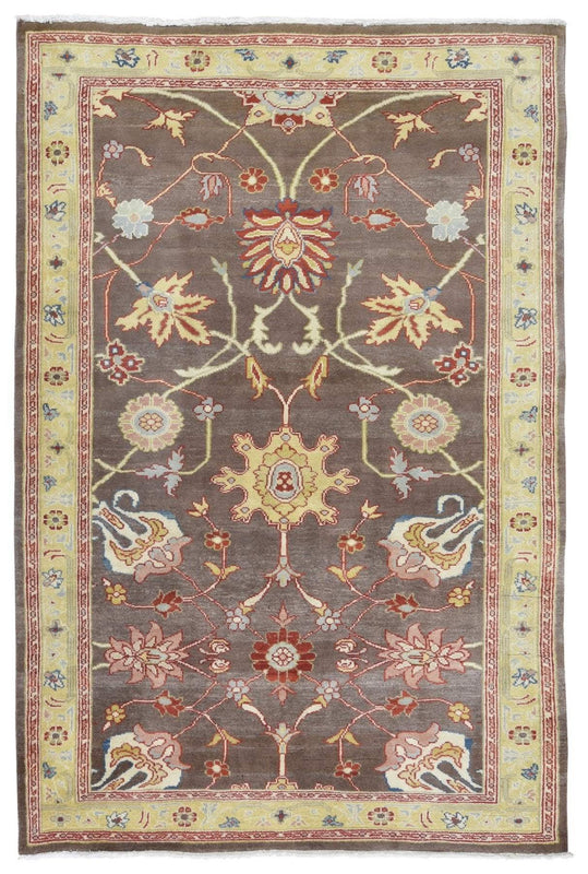 Egypt Hand Knotted Oriental Rug Fine Peshawar Oriental Area Rug 4'1 x 6'1