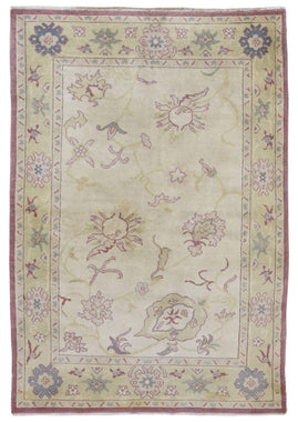 Egypt Hand Knotted Oriental Rug Fine Peshawar Oriental Area Rug 4'3X6'