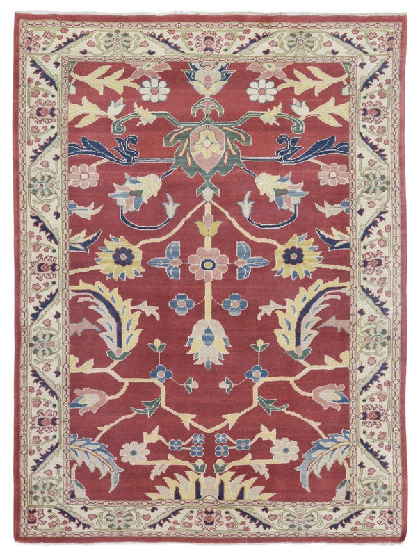 Egypt Hand Knotted Oriental Rug Fine Peshawar Oriental Area Rug 4'4X5'11