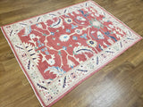 Egypt Hand Knotted Oriental Rug Fine Peshawar Oriental Area Rug 4'4X5'11