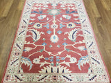 Egypt Hand Knotted Oriental Rug Fine Peshawar Oriental Area Rug 4'4X5'11