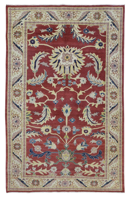 Egypt Hand Knotted Oriental Rug Fine Peshawar Oriental Area Rug 5'10X8'10