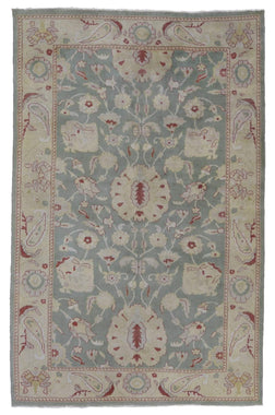 Egypt Hand Knotted Oriental Rug Fine Peshawar Oriental Area Rug 5'10X9'