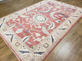 Egypt Hand Knotted Oriental Rug Fine Peshawar Oriental Area Rug 6'9X9'9