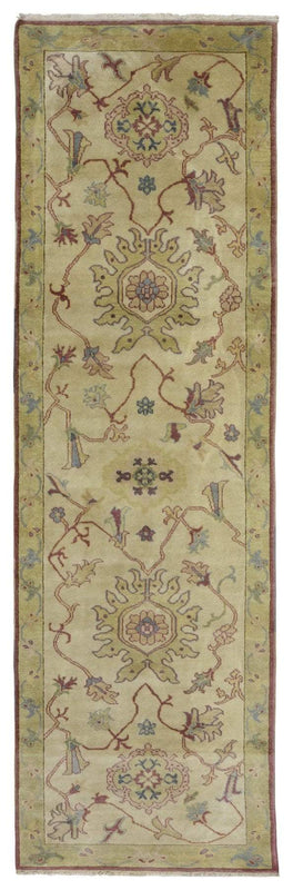 Egypt Hand Knotted Oriental Rug Fine Peshawar Oriental Runner 2'11X9'3