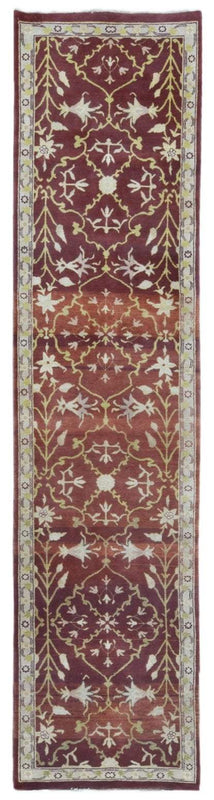 Egypt Hand Knotted Oriental Rug Fine Peshawar Oriental Runner 2'6X10'8