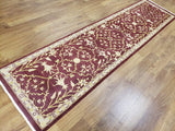 Egypt Hand Knotted Oriental Rug Fine Peshawar Oriental Runner 2'7X10'2