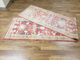 Egypt Hand Knotted Oriental Rug Fine Peshawar Oriental Runner 3'5x15'6