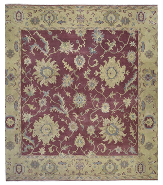 Egypt Hand Knotted Oriental Rug Fine Peshawar Square Oriental Rug 10'1X10'2