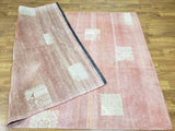 Egypt Hand Knotted Oriental Rug Gabbeh Oriental Area Rug 6'7 x 9'8