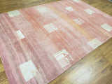 Egypt Hand Knotted Oriental Rug Gabbeh Oriental Area Rug 6'7 x 9'8