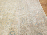 Egypt Hand Knotted Oriental Rug Large Antique Oushak Oriental Area Rug 10' x 13'4