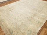 Egypt Hand Knotted Oriental Rug Large Antique Oushak Oriental Area Rug 10' x 13'4