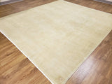 Egypt Hand Knotted Oriental Rug Large Classic Khaki Contemporary Peshawar Rug 8'7x9'7