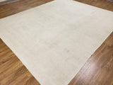 Egypt Hand Knotted Oriental Rug Natural Beige Oushak Oriental Area Rug 8'3x9'11