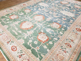 Egypt Hand Knotted Oriental Rug Oushak Oriental Area Rug 10'2X13'7