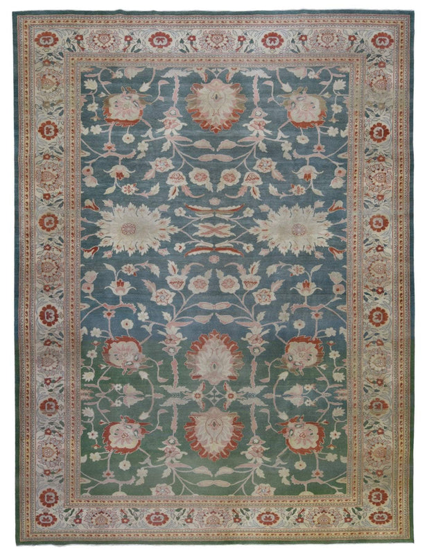 Egypt Hand Knotted Oriental Rug Oushak Oriental Area Rug 10'2X13'7