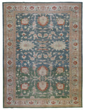 Egypt Hand Knotted Oriental Rug Oushak Oriental Area Rug 10'2X13'7