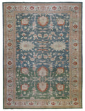 Egypt Hand Knotted Oriental Rug Oushak Oriental Area Rug 10'2X13'7