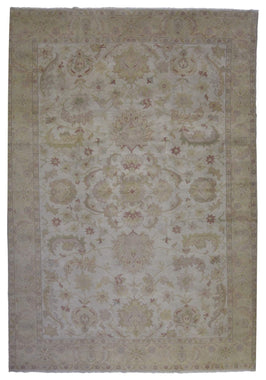 Egypt Hand Knotted Oriental Rug Oushak Oriental Area Rug 10'3X13'7