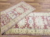 Egypt Hand Knotted Oriental Rug Oushak Oriental Area Rug 2'10X11'5
