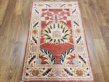 Egypt Hand Knotted Oriental Rug Oushak Oriental Area Rug 2'8x4'2