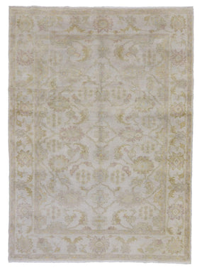 Egypt Hand Knotted Oriental Rug Oushak Oriental Area Rug 5'6X7'8