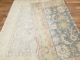 Egypt Hand Knotted Oriental Rug Oushak Oriental Area Rug 6'7X8'5