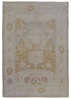 Egypt Hand Knotted Oriental Rug Oushak Oriental Area Rug 7'10X10'5