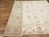 Egypt Hand Knotted Oriental Rug Oushak Oriental Area Rug 7'4X8'11