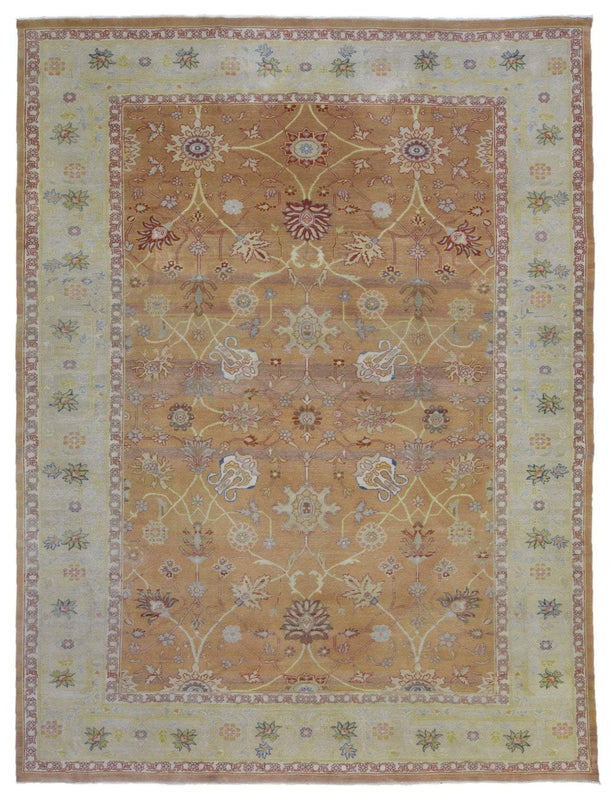 Egypt Hand Knotted Oriental Rug Oushak Oriental Area Rug 8'11X11'10