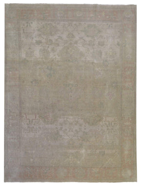 Egypt Hand Knotted Oriental Rug Oushak Oriental Area Rug 9'10X11'10