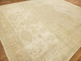 Egypt Hand Knotted Oriental Rug Oushak Oriental Area Rug 9'10X11'10