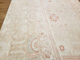 Egypt Hand Knotted Oriental Rug Oushak Oriental Area Rug 9'4 x 11'7