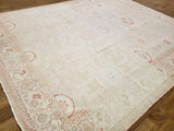 Egypt Hand Knotted Oriental Rug Oushak Oriental Area Rug 9'4 x 11'7
