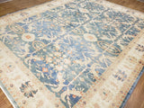 Egypt Hand Knotted Oriental Rug Oushak Oriental Area Rug 9'6X11'6