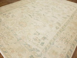 Egypt Hand Knotted Oriental Rug Oushak Oriental Area Rug 9'8X12'1