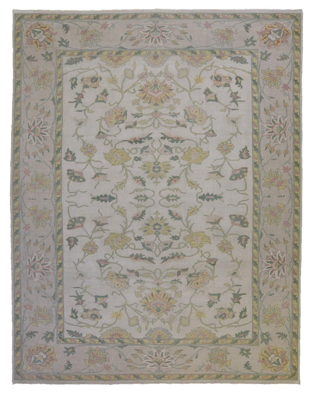Egypt Hand Knotted Oriental Rug Oushak Oriental Area Rug 9'8X12'1