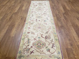 Egypt Hand Knotted Oriental Rug Oushak Oriental Runner 3'X9'3