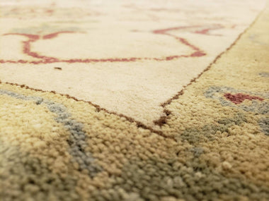 Egypt Hand Knotted Oriental Rug Oushak Oriental Runner 3'X9'3