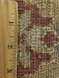 Egypt Hand Knotted Oriental Rug Oushak Oriental Runner 3'X9'3