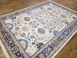 Egypt Hand Knotted Oriental Rug Sarouk Area Rug 6'6X9'6
