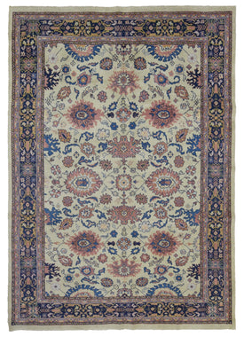 Egypt Hand Knotted Oriental Rug Sarouk Area Rug 6'6X9'6