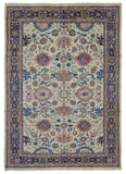 Egypt Hand Knotted Oriental Rug Sarouk Area Rug 6'6X9'6