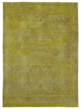 Egypt Hand Knotted Oriental Rug Semi-Antique Large Overdyed Oushak Area Rug 8'7x11'2
