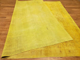Egypt Hand Knotted Oriental Rug Semi-Antique Large Overdyed Oushak Area Rug 8'7x11'2