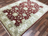 Fine Rug Collection Hand Knotted Oriental Rug Oushak Oriental Rug 5'10X8'1