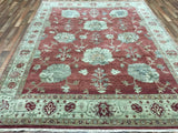 India Rug Hand Knotted Oriental Rug Fine Peshawar Oriental Rug 7'9X9'9