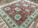 India Rug Hand Knotted Oriental Rug Fine Peshawar Oriental Rug 7'9X9'9