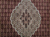 Indian Rug Hand Knotted Oriental Rug 6'2x10' Very Fine Persian Silk Tabriz Area Rug